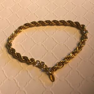 Monet goldtone rope bracelet